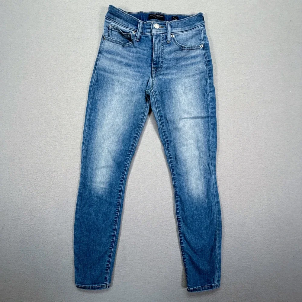 Lucky Brand Womens Skinny Jeans Ava Mid Rise Blue Ankle Stretch Denim 2/26